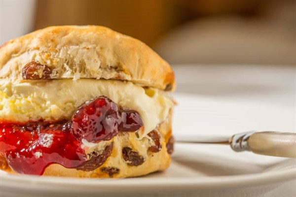 Scone with Clotted Cream and Jam