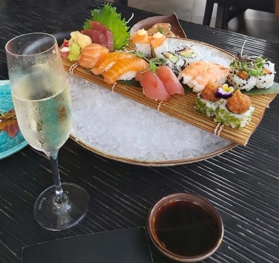 Sushi and Prosecco