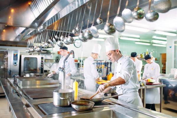 Chefs in a Busy Kitchen